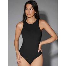 Body Feminino Básico Suplex Regata Lisa Blusinha Básica Moda Gringa Blogueira