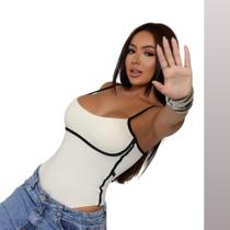 Body Feminino Bicolor Alcinha Lançamento Moda Blogueira Com Fecho e Com Bojo Body Feminino Bicolor Alcinha Lançamento Moda Blogueira Com Fecho e Com Bojo