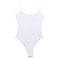 Body Feminino Branco e Preto - Sem Mangas e Costas - Modelo Bodycon para Verão 2024 Body Feminino Branco e Preto - Sem Mangas e Costas - Modelo Bodycon para Verão 2024