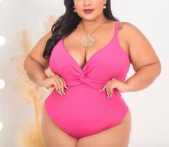 Body feminino canelado transpassado plus size alça larga tendência