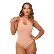 Body Feminino Com Uma Alça Modelo Mula Manca Moda Blogueira
