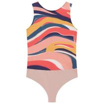 Body feminino em malha crepe com decote redondo, 35548