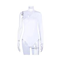 Body Feminino Halter De Um Ombro Só, Justo E Casual, Moda De Inverno E Primavera Body Feminino Halter De Um Ombro Só, Justo E Casual, Moda De Inverno E Primavera