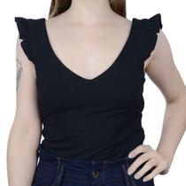 Body Feminino Lado Avesso Sem Manga Preto - L119569 Body Feminino Lado Avesso Sem Manga Preto - L119569