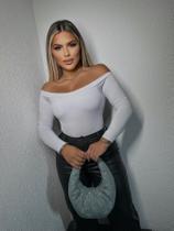 Body feminino manga longa basico decote canoa Body feminino manga longa basico decote canoa