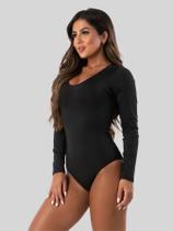 Body Feminino Manga Longa Costa Tapada Casual RLC MODAS Body Feminino Manga Longa Costa Tapada Casual RLC MODAS