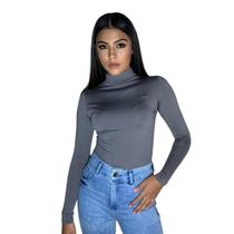 Body feminino manga longa gola alta moda chique veste bem suplex Body feminino manga longa gola alta moda chique veste bem suplex