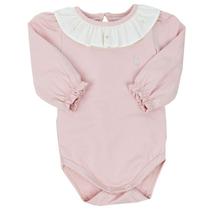 Body Feminino Manga Longa Pima Basico Rosa - Grow Up
