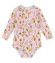 Body Feminino Manga Longa Trick Nick Rosa