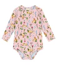 Body Feminino Manga Longa Trick Nick Rosa