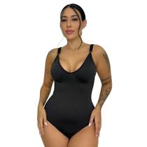 Body Feminino Modelador Segunda Pele Alça Reforçada Com Compressão - C9 RUTH
