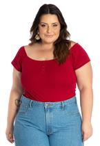 Body Feminino Plus Size Alice