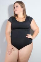 Body Feminino Plus Size com Fecho Gancho no Fundo - Fitmoda