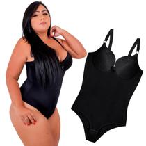 Body Feminino Plus Size Modelador De Cintura Cetinete XG Body Feminino Plus Size Modelador De Cintura Cetinete XG