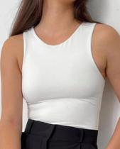 Body Feminino Regata Liso Básico Bory Suplex Sem Bojo Bodi Bori