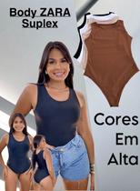 Body Feminino Regata Suplex Premium Gola Arredondada Casual Básica Body Feminino Regata Suplex Premium Gola Arredondada Casual Básica