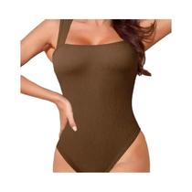 Body Feminino Sem Costura, Sem Mangas, Em Tricô, De Alta Elasticidade, Para Ioga, Fitness, Treino E