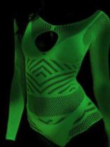 Body Feminino Super Macio Transparente Brilha no Escuro