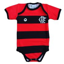 Body Flamengo Bebê Oficial Proteção UV FPS 50+ Torcidababy