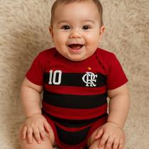 Body Flamengo Bebê Rubro Negro Mesversário torcedor mirim Body Flamengo Bebê Rubro Negro Mesversário torcedor mirim