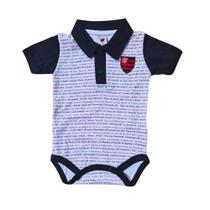 Body Flamengo Estampa do Hino Gola Polo Preta Oficial
