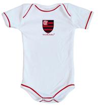 Body Flamengo Oficial Branco - Torcida Baby