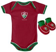 Body Fluminense Pantufa Para Bebê Kit 2 Peças Unissex Body Fluminense Pantufa Para Bebê Kit 2 Peças Unissex