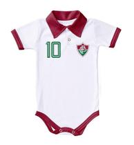 Body Fluminense Polo Branco Torcida Baby