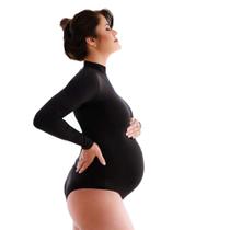 Body Gestante/Body para ensaio Gestante/Body gola alta/suplex - FREITAS MODAS