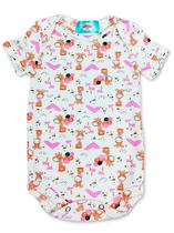 Body Girafinha de Manga Curta WeeKids - Suedine 100% Algodão para Bebê Body Girafinha de Manga Curta WeeKids - Suedine 100% Algodão para Bebê