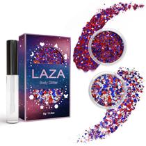 Body Glitter, Laza, Dia da Independência Olímpico, Vermelho, Azul, Branco