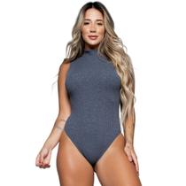 Body Gola Alta Canelado Bella Fiore Sem Manga Roupa Blogueira Moda Casual Body Gola Alta Canelado Bella Fiore Sem Manga Roupa Blogueira Moda Casual