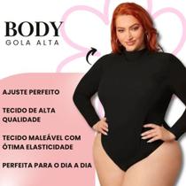 Body gola alta manga longa PLUS SIZE exclusivo lançamento