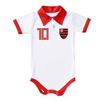 Body Gola Polo Macacão Infantil Flamengo Para Bebê Time de Futebol Oficial