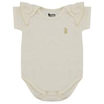 Body Gorette The Cat Manga Curta Com Pom Pom Off-White Body Gorette The Cat Manga Curta Com Pom Pom Off-White