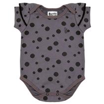 Body Gorette The Cat Manga Curta Pom Pom Poá Preto