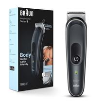 Body Groomer Braun Series 3 3340 para homens com 2 pentes