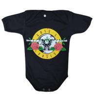 Body Guns N' Roses Bodie Macacão Bebê Mesversário Banda de Rock Logo Md003 MD231 Body Guns N' Roses Bodie Macacão Bebê Mesversário Banda de Rock Logo Md003 MD231