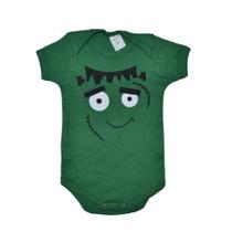 Body Halloween Para Bebê Fantasia de Frankstain Confortável Body Halloween Para Bebê Fantasia de Frankstain Confortável