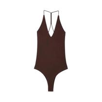 Body Halter Sem Costas Branco E Preto Para Mulheres, Macacão Sexy De Verão Para Praia