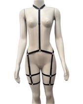 Body harness lunatic preto Almah Fashion