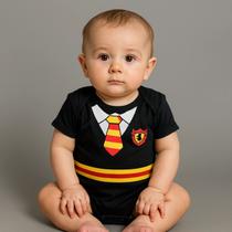 Body Harry Potter Bruxinho Mágico Roupa Temática Festa e Mesversário Body Harry Potter Bruxinho Mágico Roupa Temática Festa e Mesversário