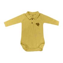 Body Hering Kids Bebê Menino Manga Longa Amarelo