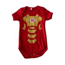 Body Homem de Ferro Vingadores Iron Man Bodie Macacão Bebê Mesversário Md059 Body Homem de Ferro Vingadores Iron Man Bodie Macacão Bebê Mesversário Md059