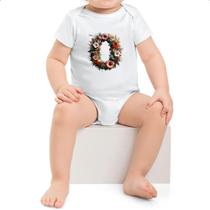 Body infantil Alfabeto Floral Letra O Body infantil Alfabeto Floral Letra O