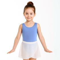 Body Infantil Azul Sem Manga Collant Dança Festa Apresentação