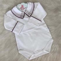 Body Infantil Bebê Maternidade Masculino Gola V Listra Body Infantil Bebê Maternidade Masculino Gola V Listra