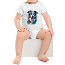Body infantil Border Collie Watercolor Arte