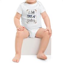 Body infantil Cafe Desperta Agua Hidrata Vinho Felicidade