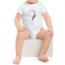 Body infantil Caveira interrogacao Body infantil Caveira interrogacao